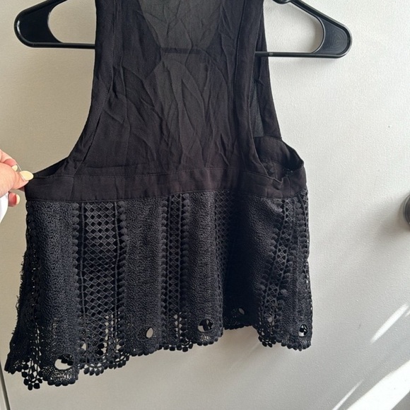 Free People Rory Crochet Lace Crop Top - Picture 5 of 5